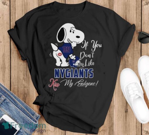 NFL New York Giants Snoopy Dog Kiss My Endgone Shirt Product Photo 1