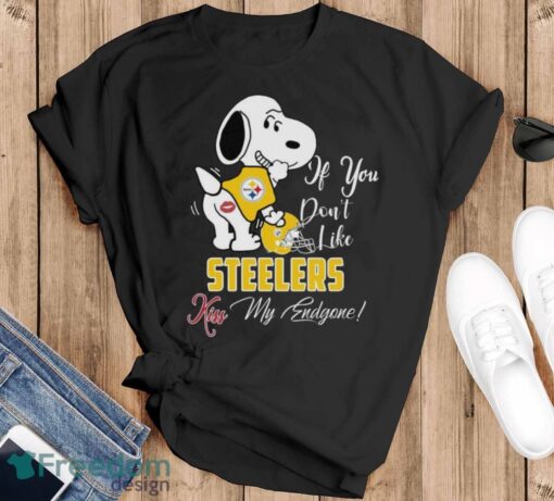 Nfl Pittsburgh Steelers Snoopy Dog Kiss My Endgone Shirt Product Photo 1