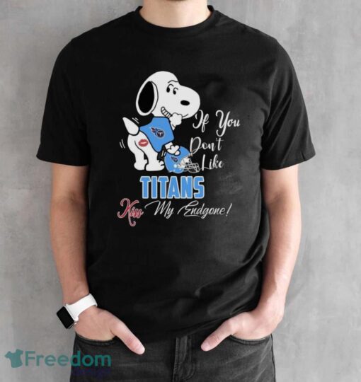 NFL Tennessee Titans Snoopy Dog Kiss My Endgone Shirt Product Photo 2