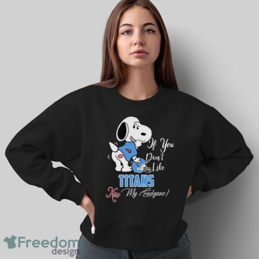 NFL Tennessee Titans Snoopy Dog Kiss My Endgone Shirt Product Photo 5