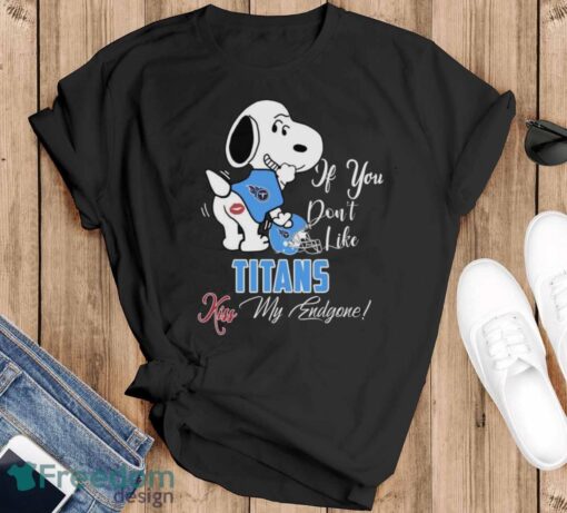 NFL Tennessee Titans Snoopy Dog Kiss My Endgone Shirt Product Photo 1