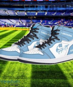 North Carolina Tar Heels Air Jordan 1 Shoes Sport Hightop Sneakers For Men And Women Custom Name Product Photo 2