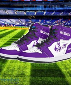 Northwestern Wildcats Air Jordan 1 Shoes Sport Hightop Sneakers For Men And Women Custom Name Product Photo 2