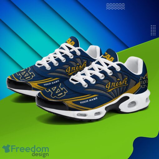 NOTRE DAME FIGHTING IRISH Air Cushion Sports Shoes Custom Name Gift For Fans Men Women Shoes Product Photo 2