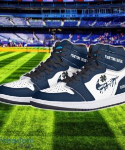 Notre Dame Fighting Irish Air Jordan 1 Shoes Sport Hightop Sneakers For Men And Women Custom Name Product Photo 2