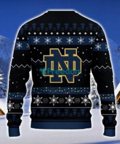 Notre Dame Fighting Irish Santa Claus Ugly Christmas Sweater Christmas Gift 3D Sweater Product Photo 2