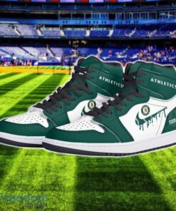 Oakland Athletics Air Jordan 1 Shoes Sport Hightop Sneakers For Men And Women Custom Name Product Photo 2