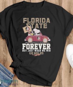 Official Peanuts Snoopy And Woodstock Florida State Seminoles Forever Not Just When We Will Go Noles Shirt