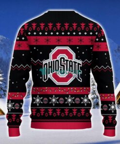 Ohio State Buckeyes Santa Claus Ugly Christmas Sweater Christmas Gift 3D Sweater Product Photo 2