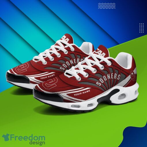 Oklahoma Sooners Air Cushion Sports Shoes Custom Name Gift For Fans Men Women Shoes Product Photo 2