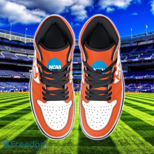 Oklahoma State Cowboys Air Jordan 1 Shoes Sport Hightop Sneakers For Men And Women Custom Name Product Photo 3