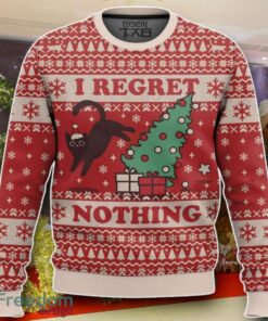 On The Naughty List And I Regret Nothing Cat Christmas Ugly Sweater Unique Gift For Men And Women On The Naughty List And I Regret Nothing Cat Christmas Ugly Sweater Unique Gift For Men And Women