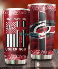 One Nation Under God Carolina Hurricanes NHL Tumbler For Everyone