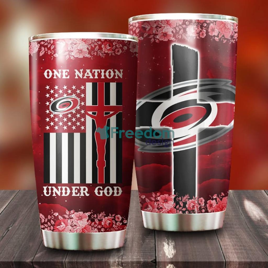 One Nation Under God Carolina Hurricanes NHL Tumbler For Everyone image One Nation Under God Carolina Hurricanes NHL Tumbler For Everyone Product Photo 1