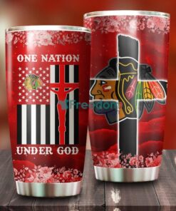 One Nation Under God Chicago Blackhawks NHL Tumbler For Everyone