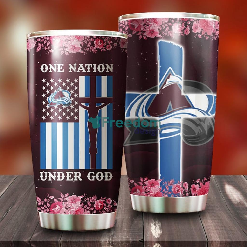 One Nation Under God Colorado Avalanche NHL Tumbler For Everyone image One Nation Under God Colorado Avalanche NHL Tumbler For Everyone Product Photo 1