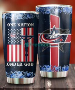 One Nation Under God Columbus Blue Jackets NHL Tumbler For Everyone