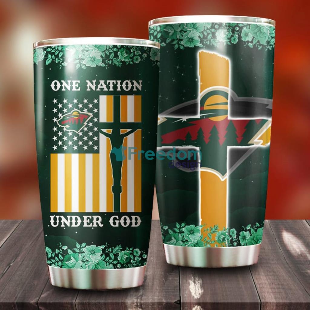 One Nation Under God Minnesota Wild NHL Tumbler For Everyone image One Nation Under God Minnesota Wild NHL Tumbler For Everyone Product Photo 1