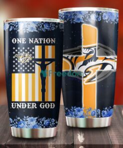 One Nation Under God Nashville Predators NHL Tumbler For Everyone