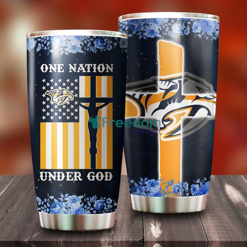 One Nation Under God Nashville Predators NHL Tumbler For Everyone image One Nation Under God Nashville Predators NHL Tumbler For Everyone Product Photo 1