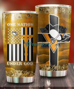 One Nation Under God Pittsburgh Penguins NHL Tumbler For Everyone