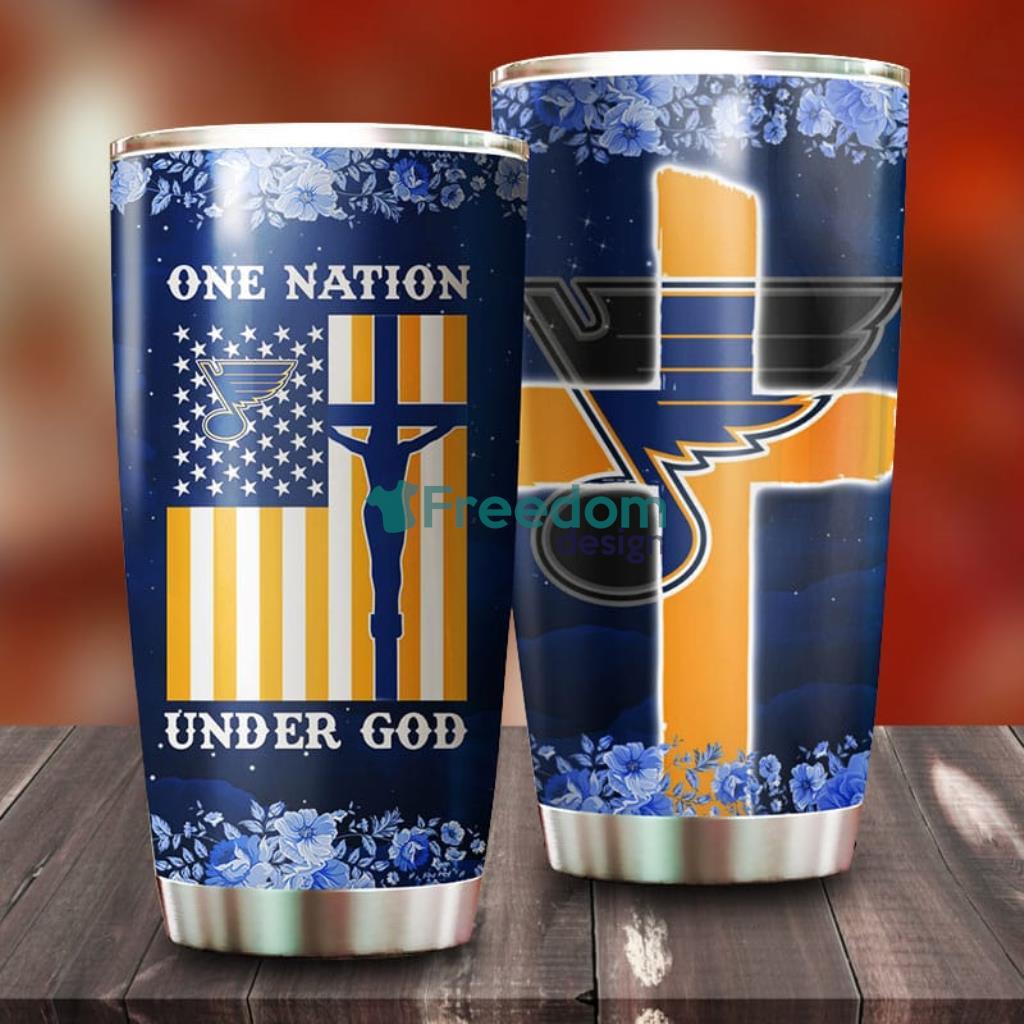 One Nation Under God St. Louis Blues NHL Tumbler For Everyone image One Nation Under God St. Louis Blues NHL Tumbler For Everyone Product Photo 1