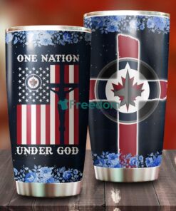 One Nation Under God Winnipeg Jets NHL Tumbler For Everyone