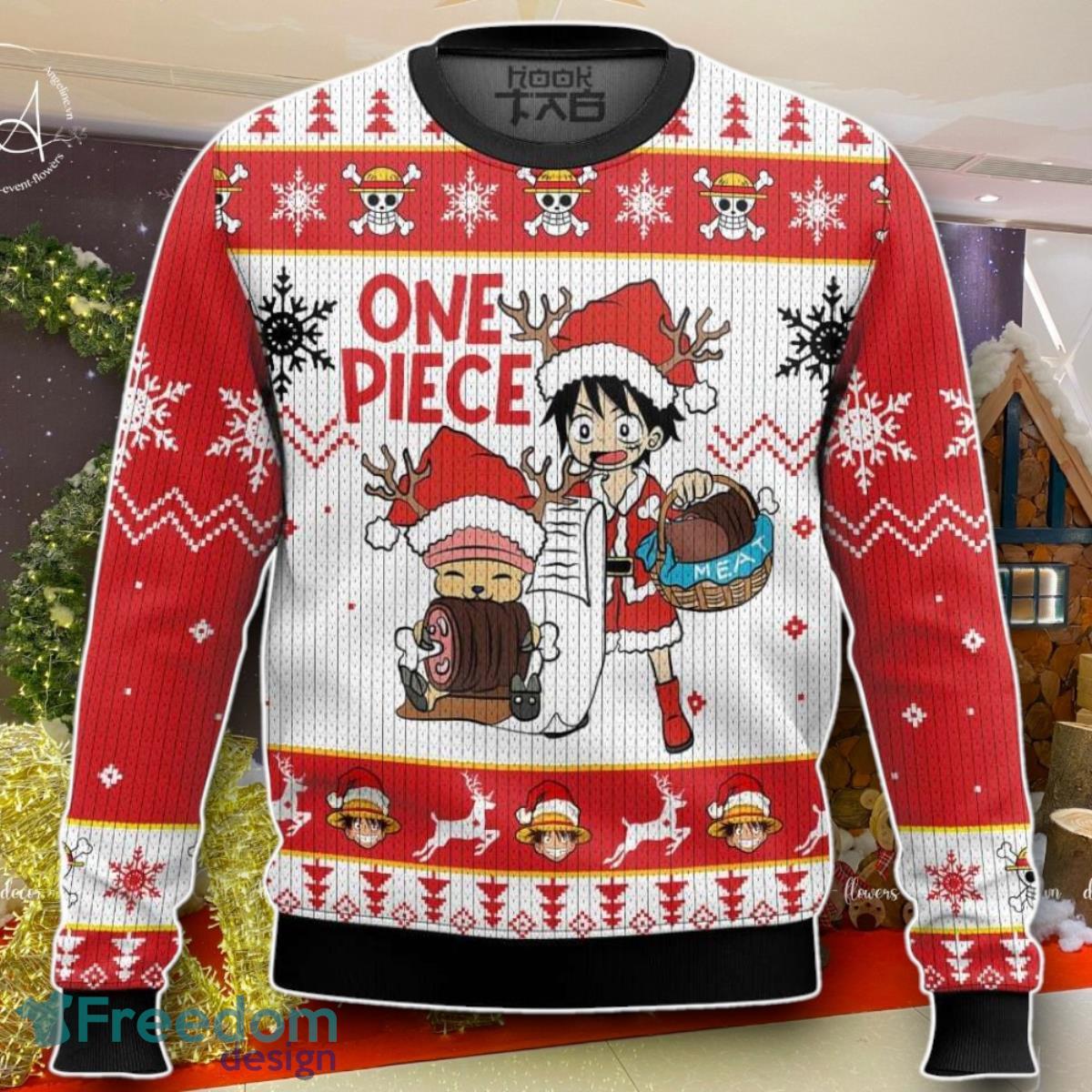 One Piece Ugly Sweater Unique Gift For Men And Women image One Piece Ugly Sweater Unique Gift For Men And Women Product Photo 1