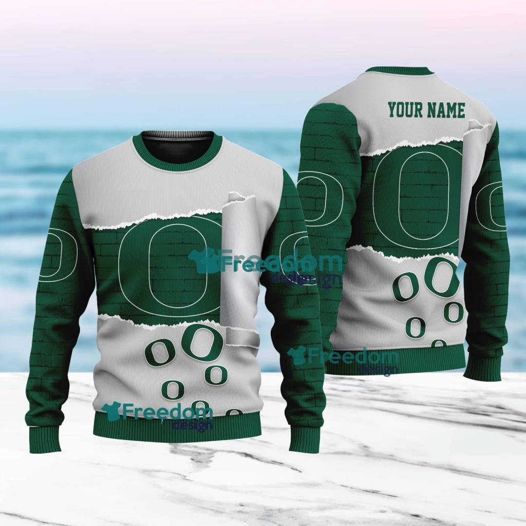 Oregon Ducks NCAA Logo New Idea Christmas Ugly Sweater 3D For Men And Women image Oregon Ducks NCAA Logo New Idea Christmas Ugly Sweater 3D For Men And Women Product Photo 1