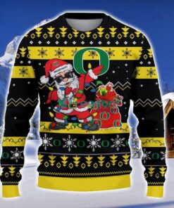 Oregon Ducks Santa Claus Ugly Christmas Sweater Christmas Gift 3D Sweater