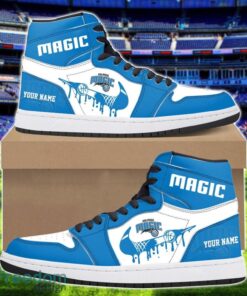 Orlando Magic Air Jordan 1 Shoes Sport Hightop Sneakers For Men And Women Custom Name