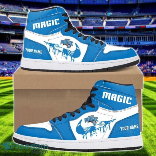 Orlando Magic Air Jordan 1 Shoes Sport Hightop Sneakers For Men And Women Custom Name Product Photo 1