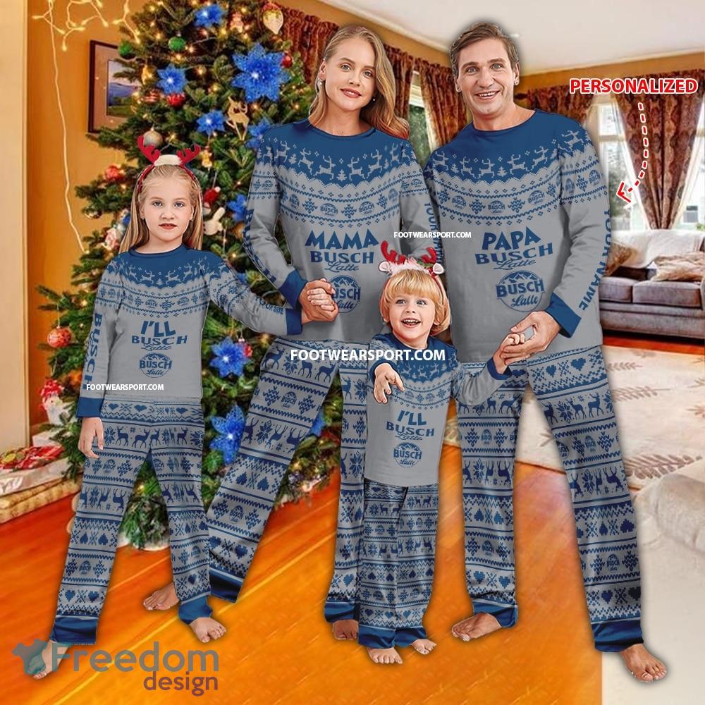 Papa Mama Busch Latte Beer Xmas Family Pajamas Set For Men Women Children image Papa Mama Busch Latte Beer Xmas Family Pajamas Set For Men Women Children - Papa Mama Busch Latte Beer Xmas Family Pajamas Set For Men Women Children