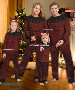 Papa Mama Jack Daniel Whiskey Christmas Pattern Pajamas Set Family For Men Women Children