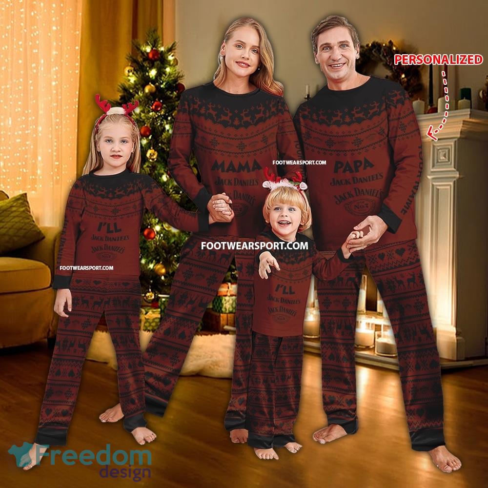 Papa Mama Jack Daniel Whiskey Christmas Pattern Pajamas Set Family For Men Women Children image Papa Mama Jack Daniel Whiskey Christmas Pattern Pajamas Set Family For Men Women Children - Papa Mama Jack Daniel Whiskey Christmas Pattern Pajamas Set Family For Men Women Children