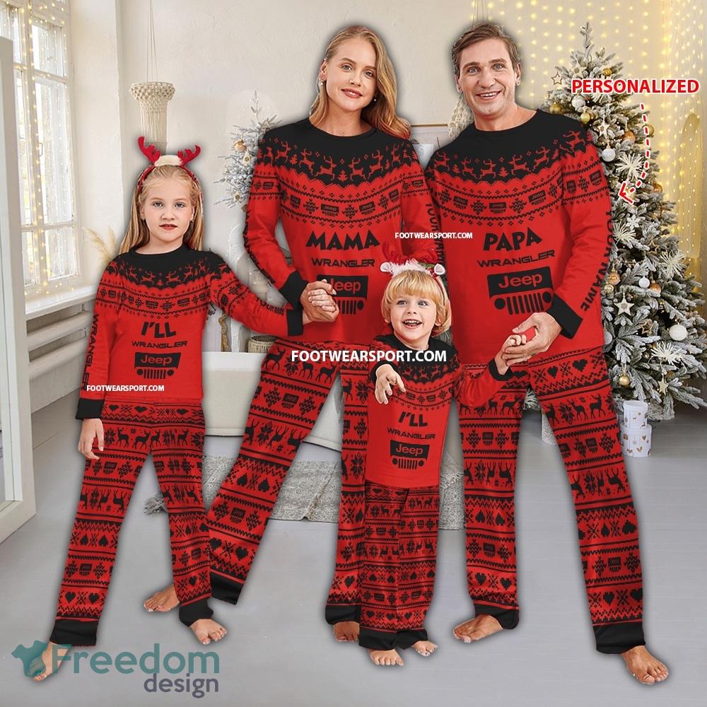 Papa Mama Jeep Wrangler Car Racing Pajamas Set Family Gift Christmas image Papa Mama Jeep Wrangler Car Racing Pajamas Set Family Gift Christmas - Papa Mama Jeep Wrangler Car Racing Pajamas Set Family Gift Christmas