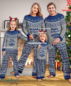 Papa Mama Keystone Light Beer Xmas Family Pajamas Set For Men Women Children