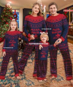Papa Mama Labatt Blue Beer Family Pajamas Set Gift Christmas
