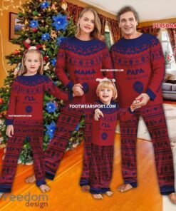 Papa Mama Michelob Ultra Beer Christmas Pattern Pajamas Set Family For Men Women Children