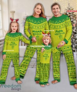 Papa Mama Monster Energy Pajamas Set Family Gift Christmas Papa Mama Monster Energy Pajamas Set Family Gift Christmas