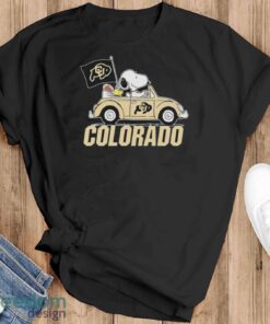 Peanuts Snoopy And Woodstock Colorado Buffaloes On Car Shirt