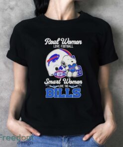 Peanuts Snoopy Real Women Love Football Smart Women Love The Buffalo Bills Shirt Product Photo 4