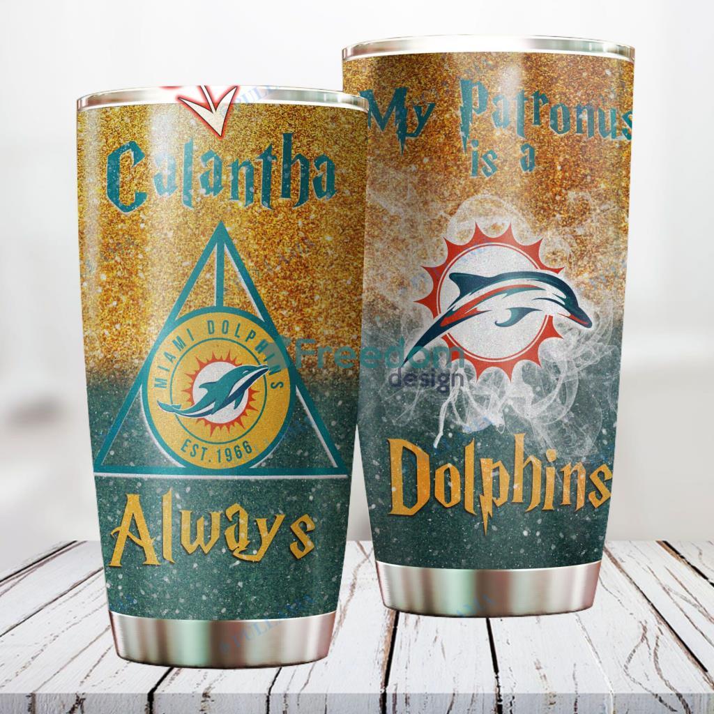 Personalized NFL Miami Dolphins Harry Potter Always Deathly Hallows Custom Name Stainless Steel Tumbler Best Gift image Personalized NFL Miami Dolphins Harry Potter Always Deathly Hallows Custom Name Stainless Steel Tumbler Best Gift Product Photo 1