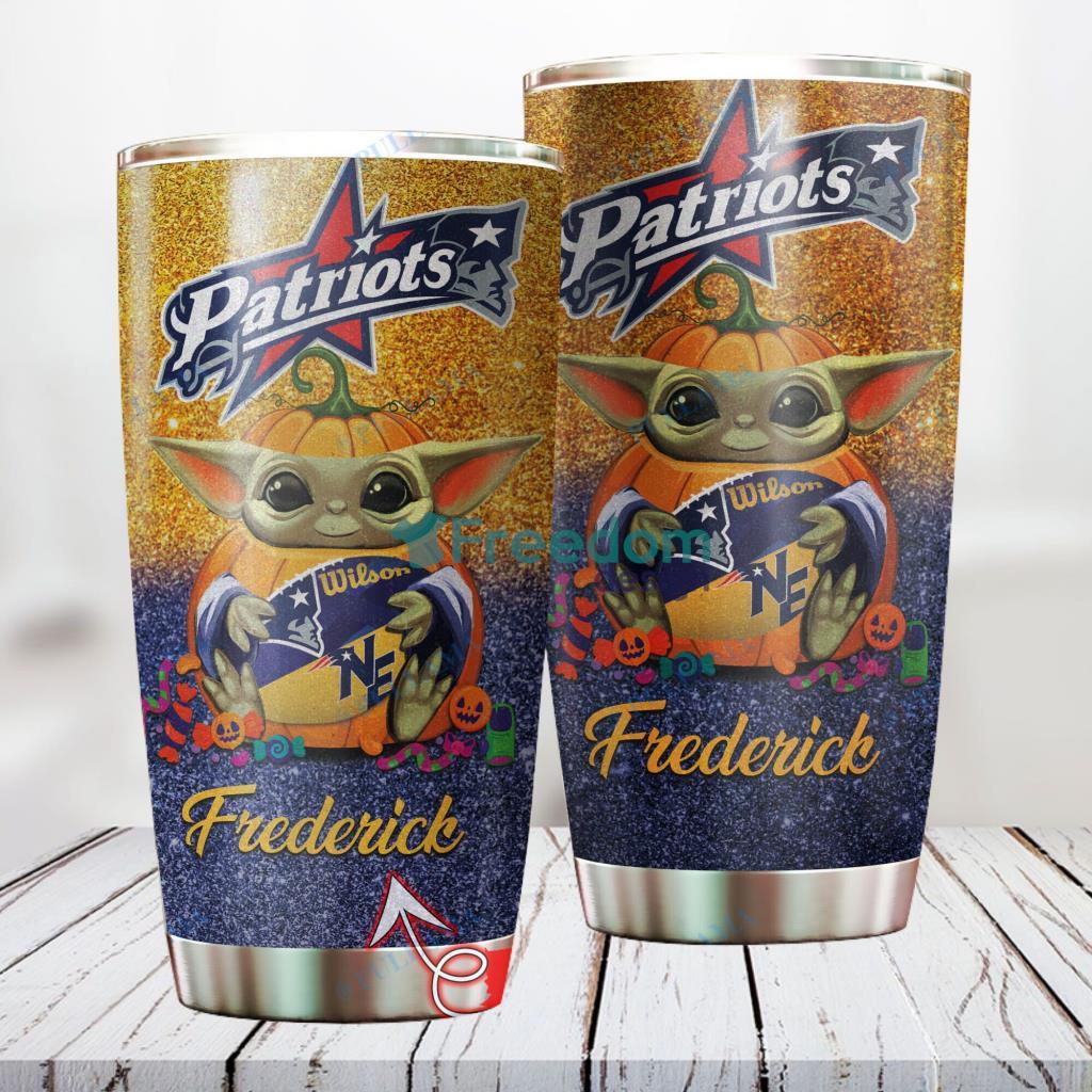 Personalized NFL New England Patriots Baby Yoda Custom Name Stainless Steel Tumbler Best Gift image Personalized NFL New England Patriots Baby Yoda Custom Name Stainless Steel Tumbler Best Gift Product Photo 1