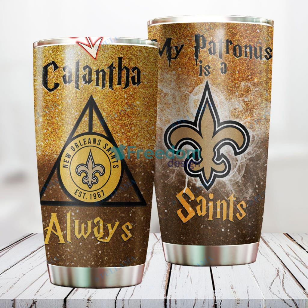 Personalized NFL New Orleans Saints Harry Potter Always Deathly Hallows Custom Name Stainless Steel Tumbler Best Gift image Personalized NFL New Orleans Saints Harry Potter Always Deathly Hallows Custom Name Stainless Steel Tumbler Best Gift Product Photo 1