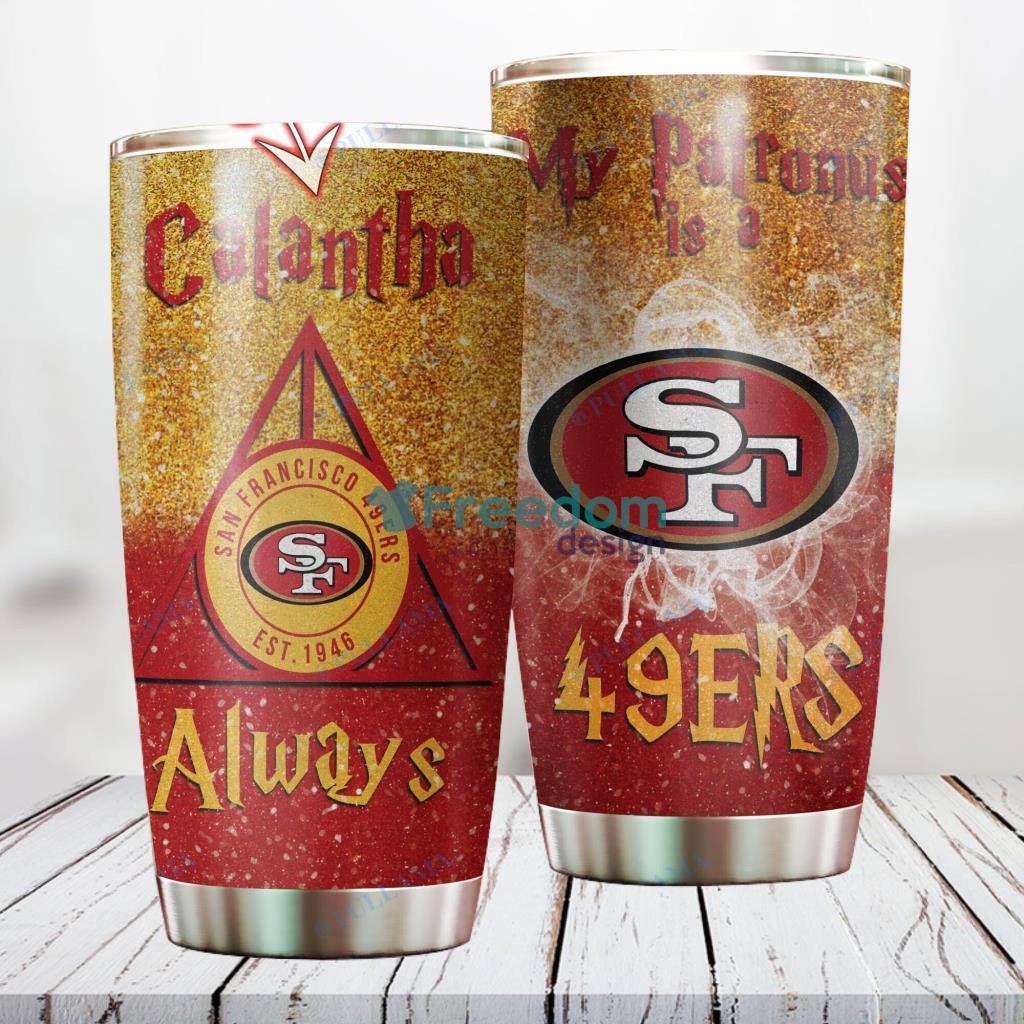 Personalized NFL San Francisco 49ers Harry Potter Always Deathly Hallows Custom Name Stainless Steel Tumbler Best Gift image Personalized NFL San Francisco 49ers Harry Potter Always Deathly Hallows Custom Name Stainless Steel Tumbler Best Gift Product Photo 1