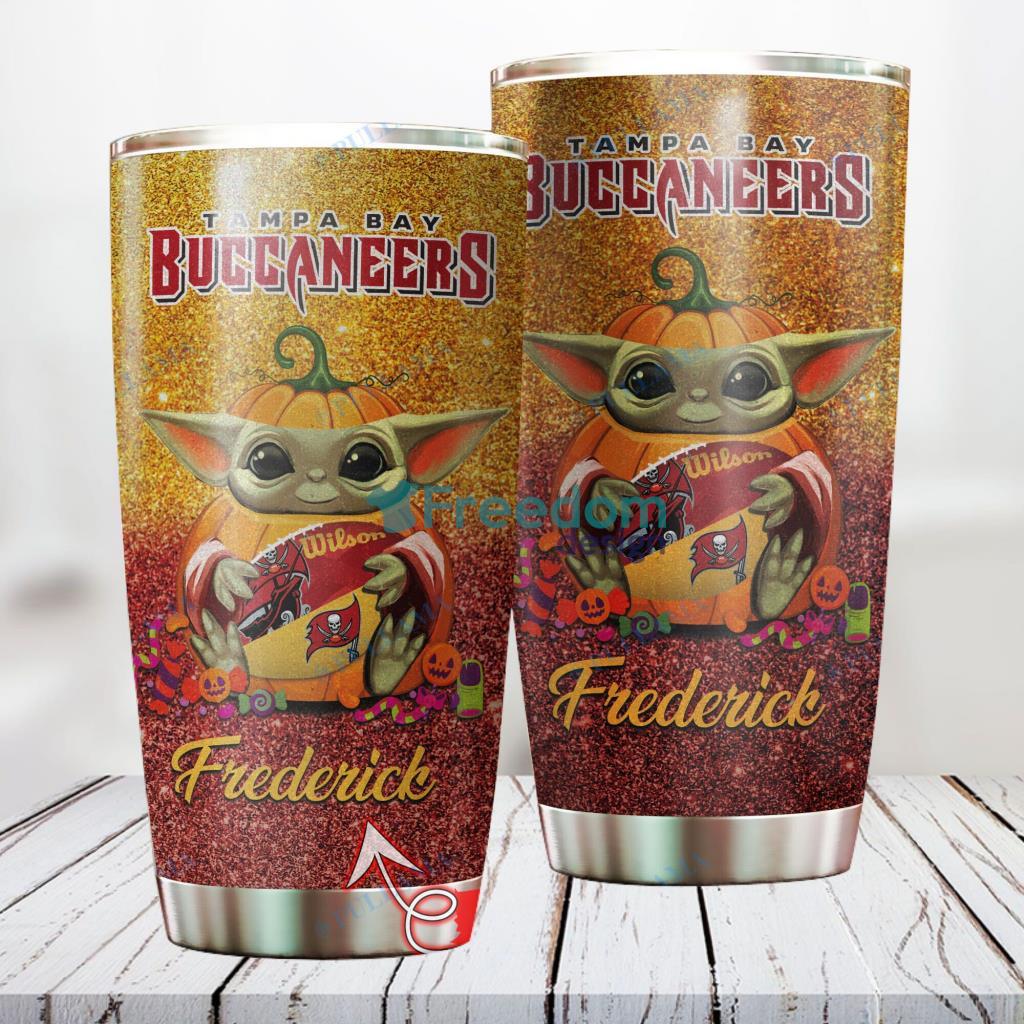 Personalized NFL Tampa Bay Buccaneers Baby Yoda Custom Name Stainless Steel Tumbler Best Gift image Personalized NFL Tampa Bay Buccaneers Baby Yoda Custom Name Stainless Steel Tumbler Best Gift Product Photo 1