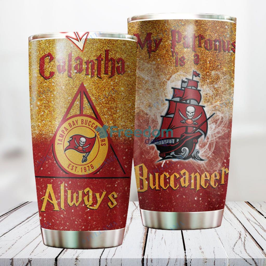 Personalized NFL Tampa Bay Buccaneers Harry Potter Always Deathly Hallows Custom Name Stainless Steel Tumbler Best Gift image Personalized NFL Tampa Bay Buccaneers Harry Potter Always Deathly Hallows Custom Name Stainless Steel Tumbler Best Gift Product Photo 1