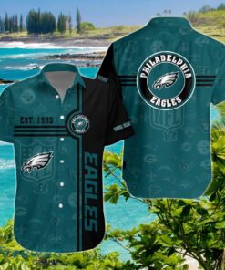 Philadelphia Eagles Hawaiian Shirt Custom Name Impressive Gift