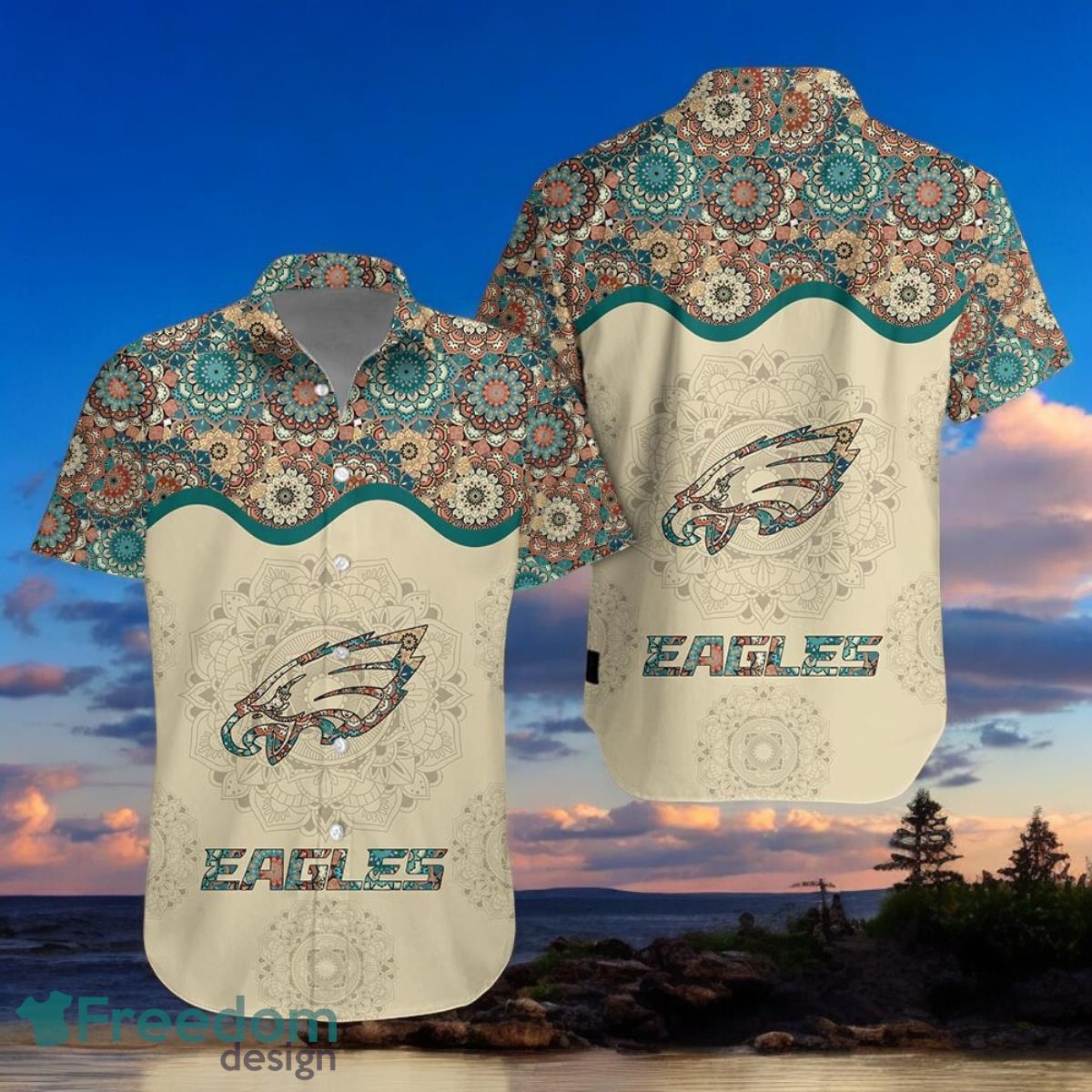 Philadelphia Eagles Hawaiian Shirt Custom Name Special Gift For Men And image Philadelphia Eagles Hawaiian Shirt Custom Name Special Gift For Men And Product Photo 1